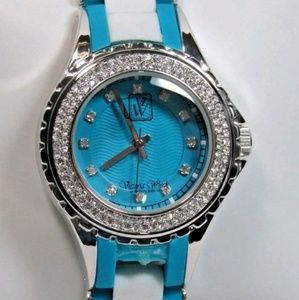 Vintage 1990s Victoria Weick Cubic Zirconia Watch